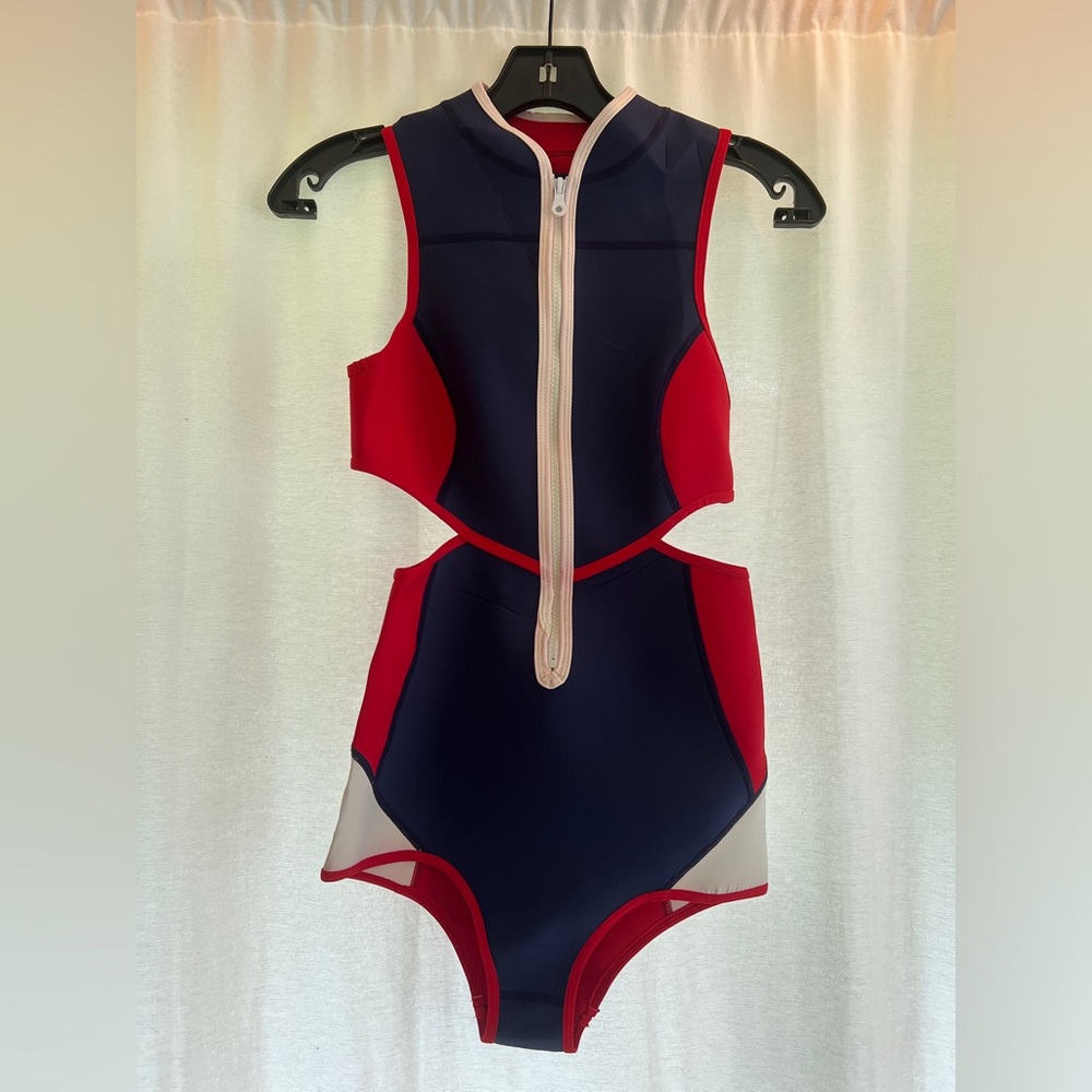 Duskii Neoprene Zip Front Swim Suit - NWOT